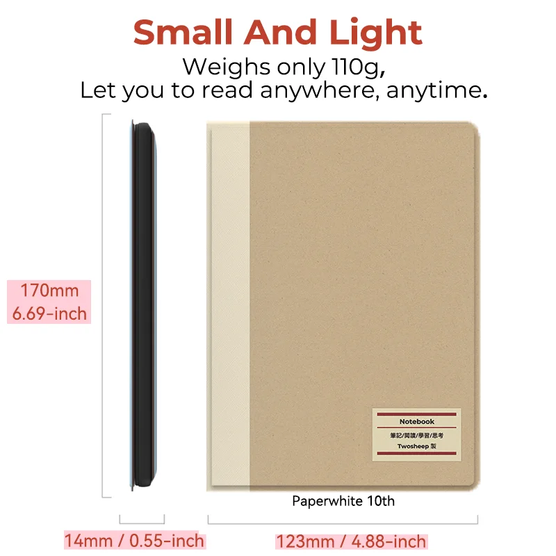 Twosheep cover for Kindle Paperwhite 12th & 6/7/10/11th and for All-new Kindle 11th with Auto-wake protective shell case