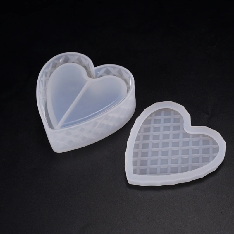 

Heart-shaped Cut Section Mold Storage Box Silicone Mold DIY Art Craft Resin Mold