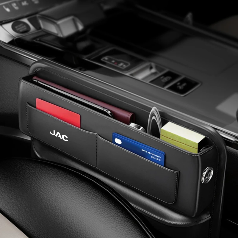 

Leather Car Seat Gap Filler Console Side Crevice Storage Box For JAC S2 J3 Board JS2 S3 JS3 J2 S5 T8 Refine J5 J6 J7 J4