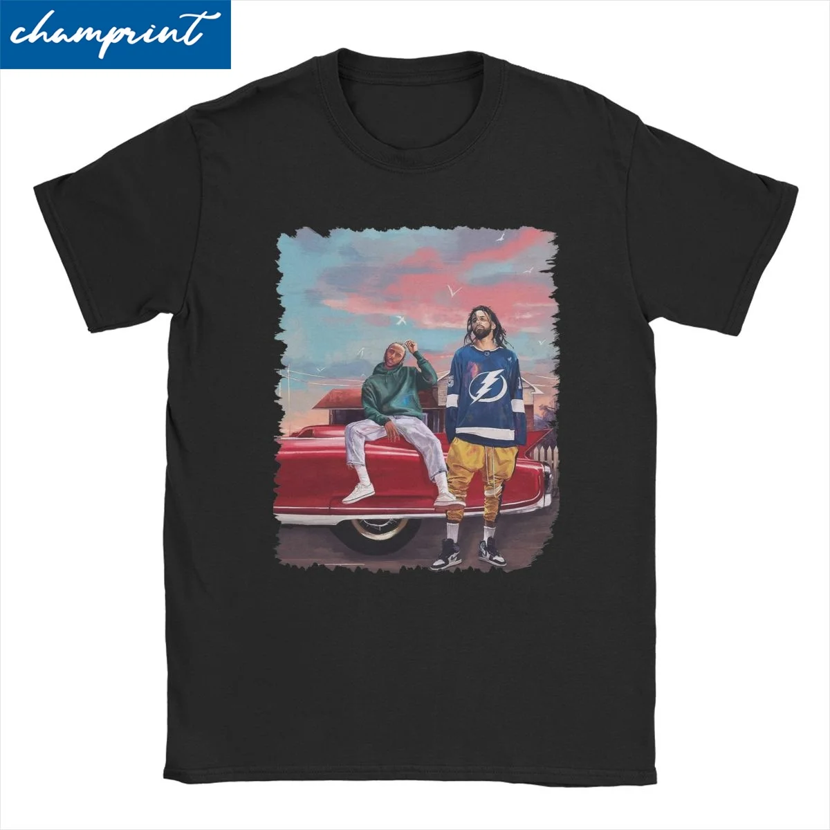 

Men Women's T-Shirts Vintage J Cole Kendrick Lamar Rapper Hip Hop Casual Pure Cotton Tee Shirt Kendrick Lamar T Shirt Tops