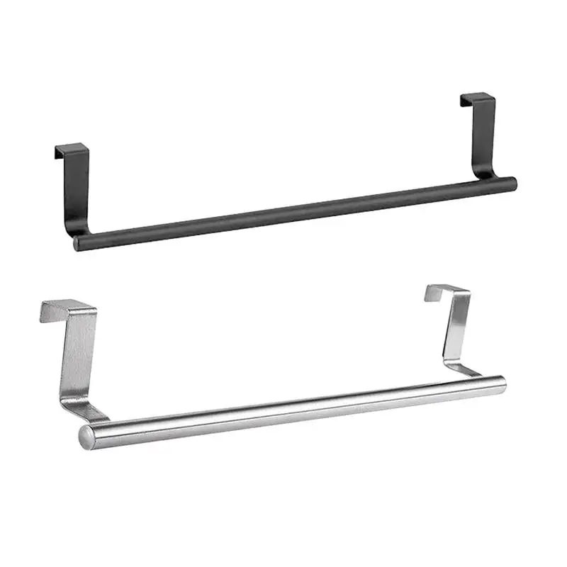 Over The Door Towel Rack Bath Towel Bar Bathroom Holder Hand Bar Adjustable Multi-functional Bathroom