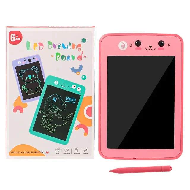 Cartoon Drawing Board LCD Handwriting Board Small Blackboard Graffiti Drawing Writing Board Children's Writing Tablet A7 3