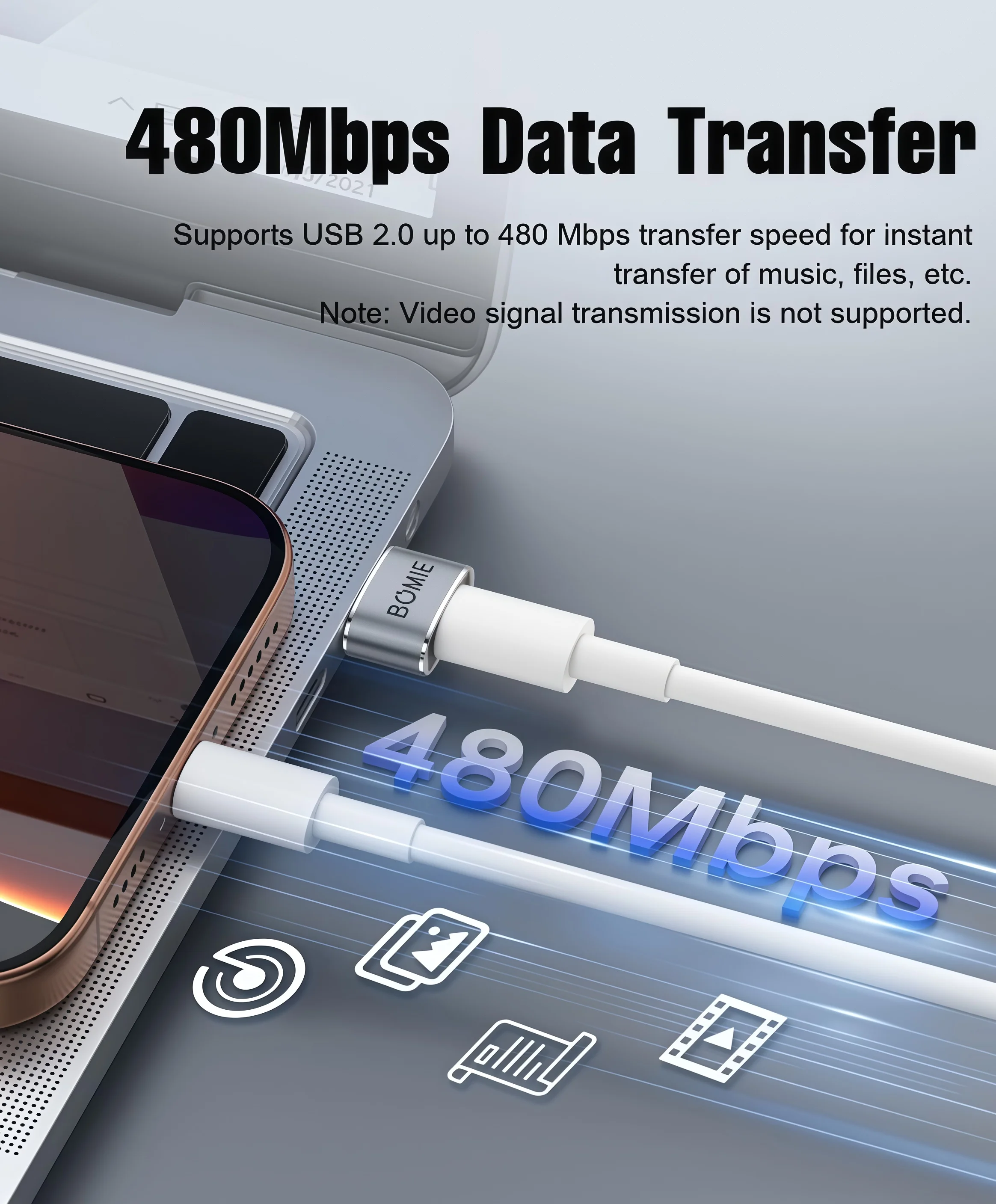 USB to USB C 어댑터 10개입, PD27W/66W QC100W 고속 충전 480Mbps 데이터 전송, USB C(여성) to USB A(남성) OTG 어댑터