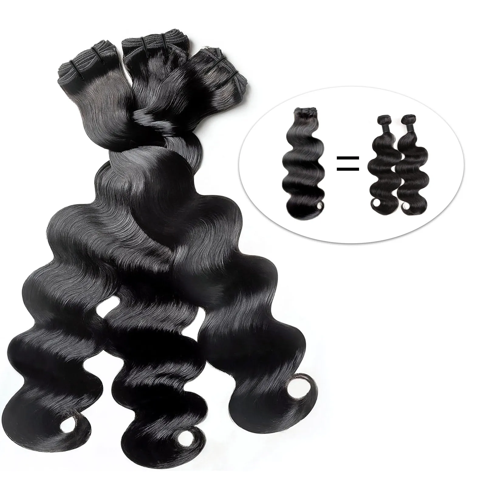 16A Human Hair Bundles 18 20 22 Inch Body Wave Bundles Human Hair Brazilian Weave for Women Extensions