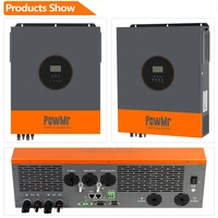 Onduleur solaire hybride PowMr EU 11KW 48V 220V à onde sinusoïdale pure avec contrôleur solaire MPPT 150A et double entrée PV pour panneaux 500V avec WIFI 8