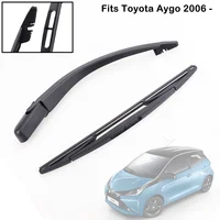 12" Rear Windscreen Wiper Arm Blade Set Kit For Peugeot 107 Toyota Aygo Citroen C1 85241-0H010 Back Wiper Blade Arm 2