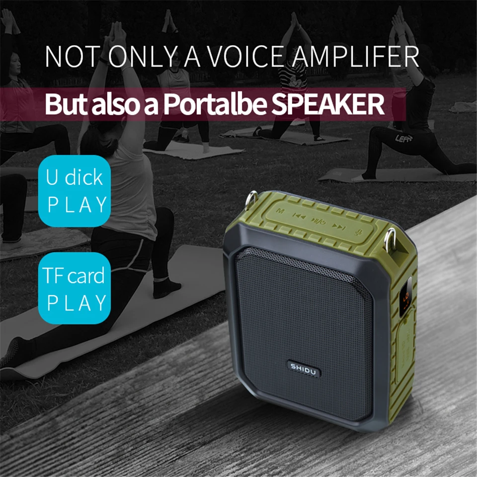 مضخم صوت محمول من شيدو مع ميكروفون لاسلكي للمعلمين...