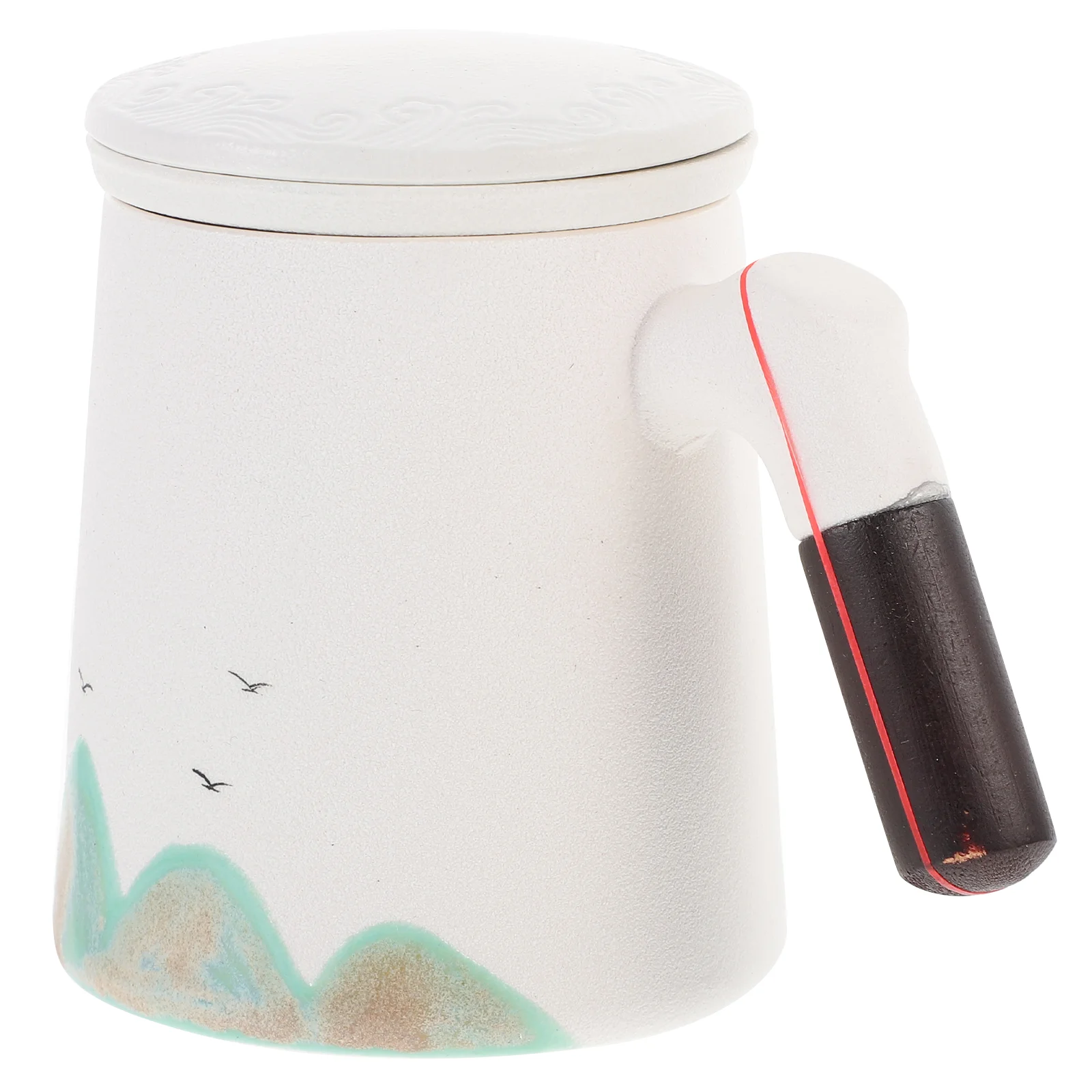 

1 Set Ceramic Tea Cup with Infuser and Lid Tea Mug with Box Lidded Water Cup