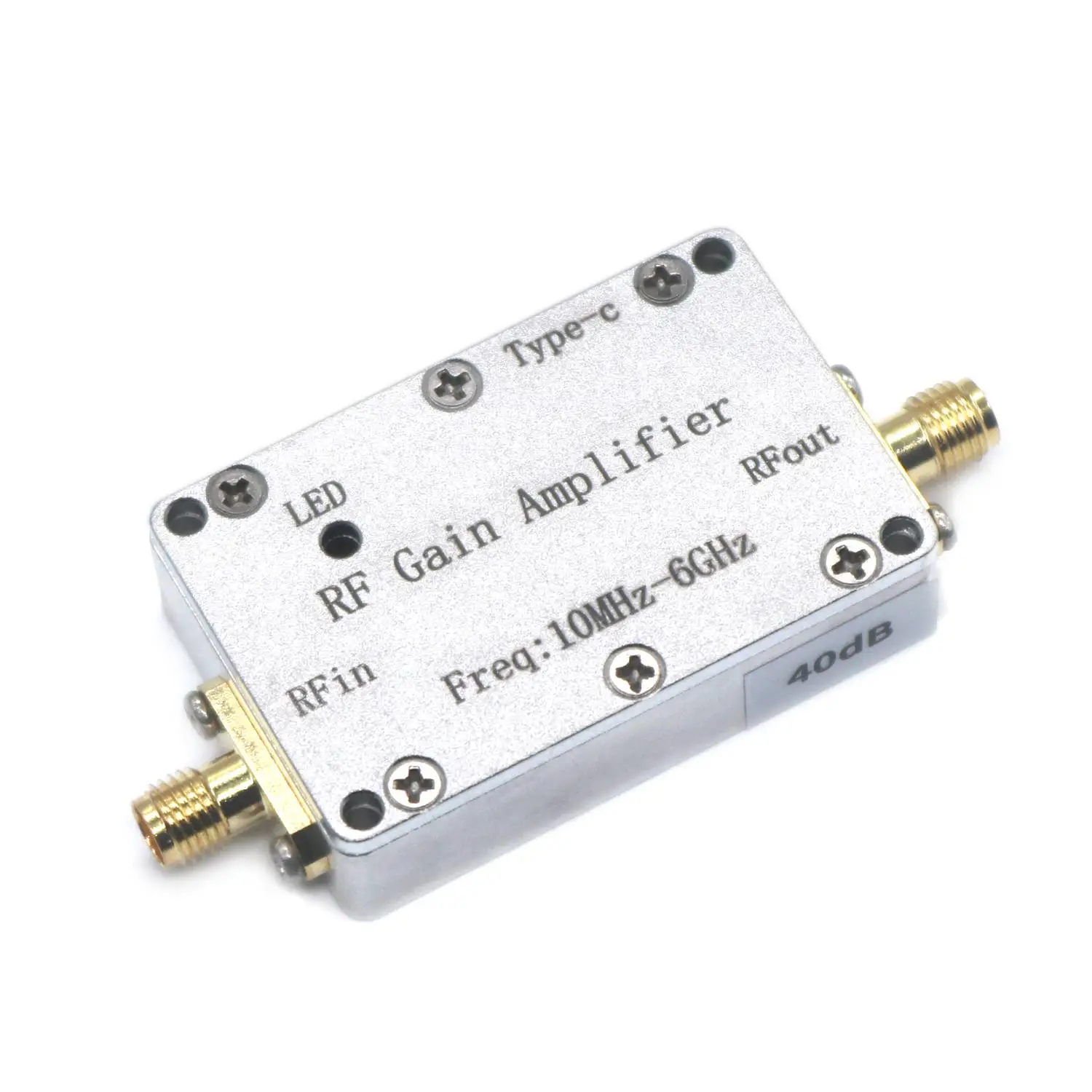 TYPE-C USB POWER 10 MHz-6 GHz Ultra-Low-Noise-Verstärker Hohe Linearität LNA 10DB 20DB 30DB 40DB 50DB GaIN W LED RF-Empfängersystem – Detail 6