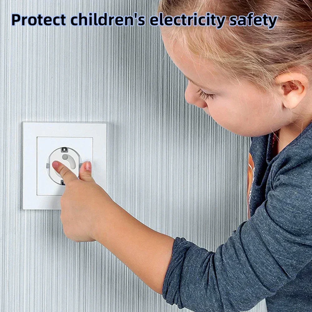 1/10pcs Electrical Outlet Protection Baby Child EU Power Socket Safety Guard Anti Electric Shock Plugs Protector Rotate Covers socket covers