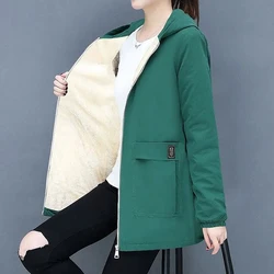 Women Plus Velvet Thicken Cotton Coat 2023 New Plus Size 6xl Windbreaker Women Winter Jacket Korean Loose Hooded Parkas Jacket
