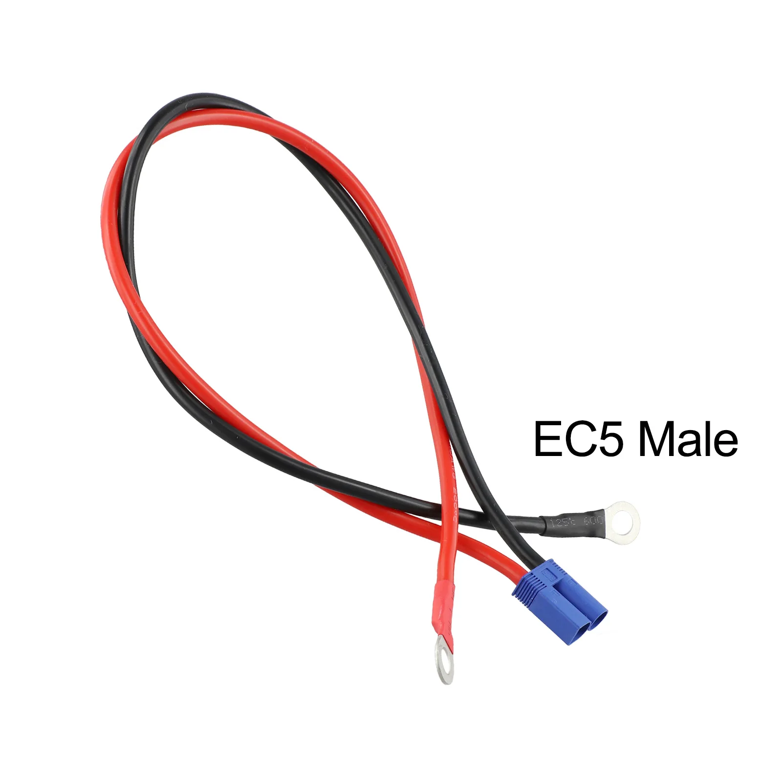 10AWG EC5 남성형 - O형 터미널 케이블 (주석 도금 구리심, 레드 블랙 피..