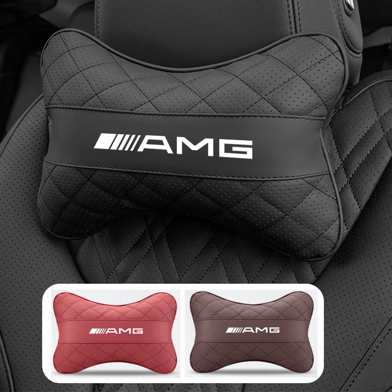 벤츠 로고 헤드레스트 카시트 목베개 (벤츠 AMG W212 스프린터 W168 GLC W176 W124 W222 CLS GLS GLK GLE 클래스 A180 W210 W108 용)