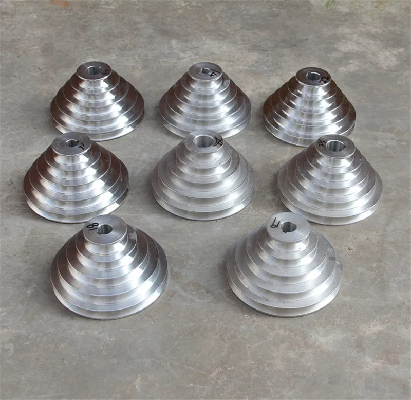 Puleggia A 5 Gradini In Alluminio - Diametri 54-150mm, Per Cinghia Tipo A E Dentata, Alesaggio 12.7mm - Foto 7