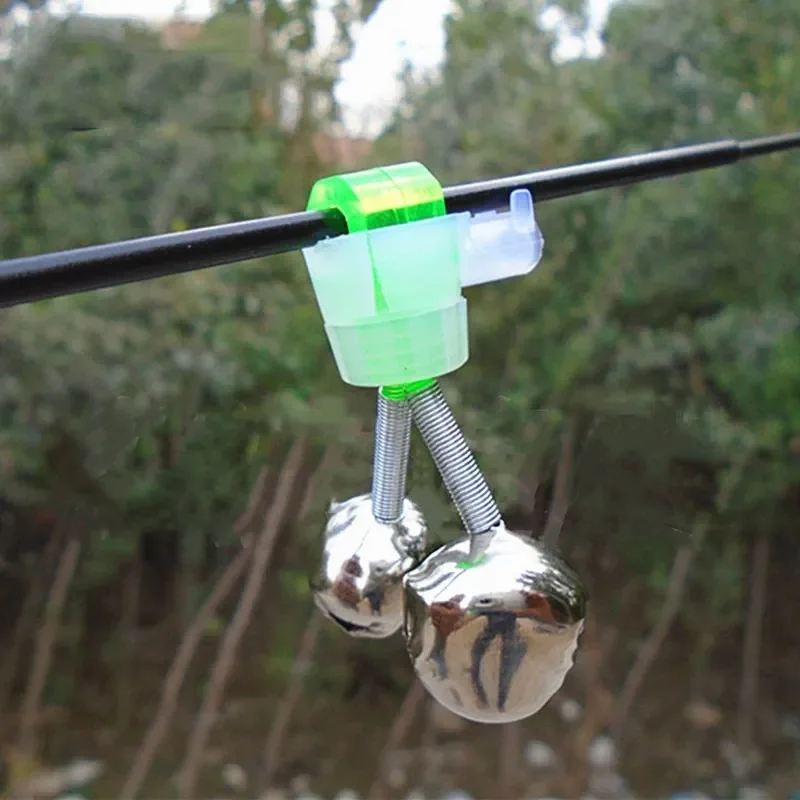 2021 New Fishing Bell Bite Alarms Fishing Rod Clamp Tip Clip Bells Ring  Carp Fishing Accessories Tackle Fish Alarm Accessories