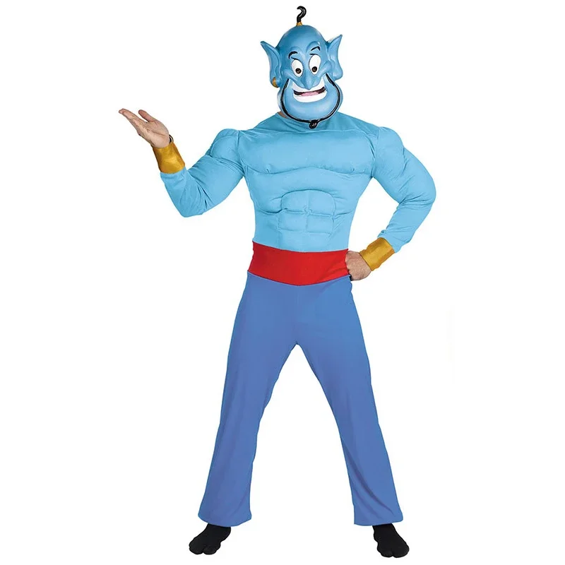 

Child Kids Magic Lamp Genie Muscle Costume Cosplay for Boys Halloween Purim Carnival Party Masquerade Fantasia Dress up