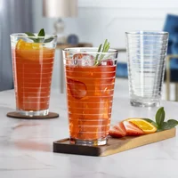8-Piece Set High-Quality Drinking Glasses Elegant Drinkware Stackable Durable Dishwasher Safe Glasses Home Bar Kitchen Party 2