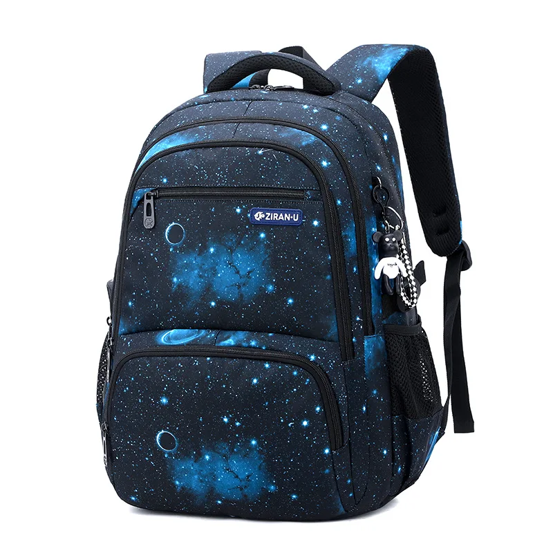 Lightweight Starry Sky Backpacks For School Boys Girls, Galaxy Pattern  Backpack with Lunch Bag and Pencil Case 