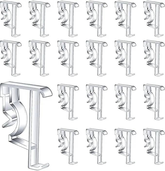 

2-дюймовые зажимы для жалюзи, прозрачные пластиковые зажимы для балдахинов, скрытые зажимы для балдахинов, зажимы для балдахинов, зажимы для балдахинов