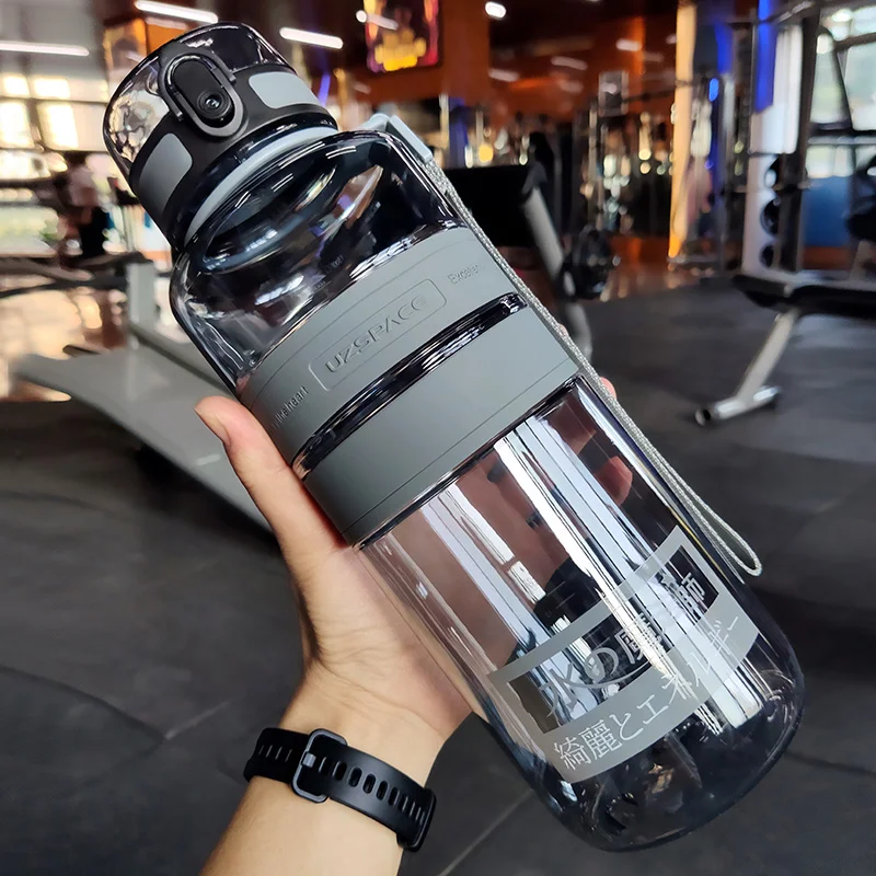 500/1000ml Sports Water Bottles BPA Free Portable Leakproof Shaker Outdoor Tour Gym Drink Bottle Eco-friendly Plastic Coffee Cup