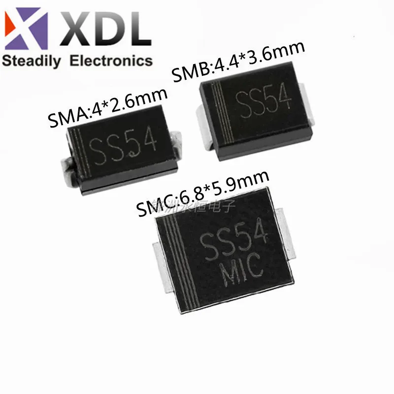 20pcs SS54 SMA SMB SMC SS540 SMD SK54 5A 40V DO214AB Schottky diode