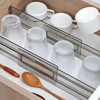 Transparent Black Drawer Divider