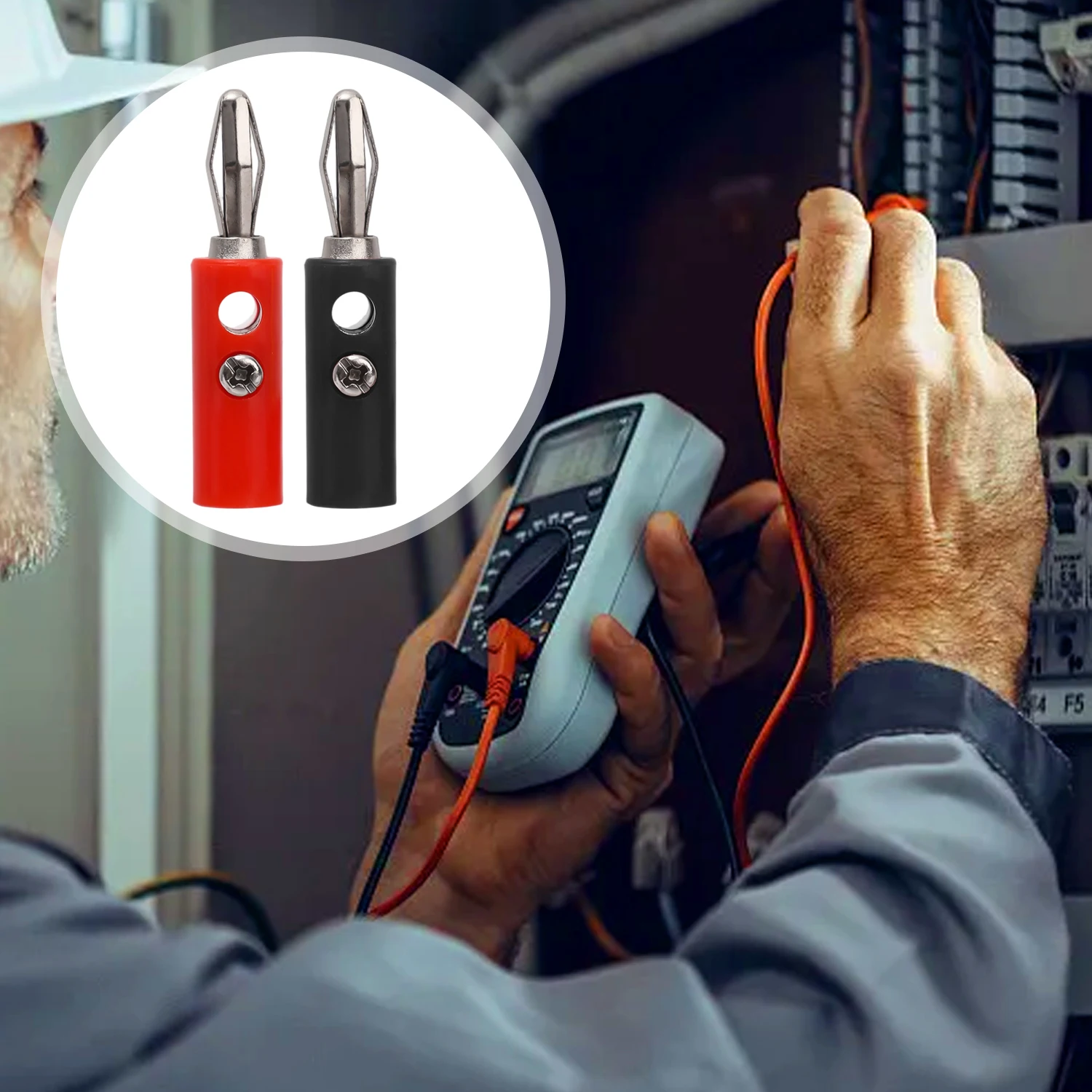 4mm Audio Jack Amplifier Adapter Banana Plugs Connectors for Speaker Wire 4mm Speaker Banana Plugs Open Screw Type Plug