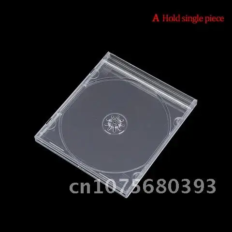 투명 CD 패키지 휴대용 초박형 표준 DVD 케이스, 휴대용 CD 보관 정리함 앨범 케이스, 1 개