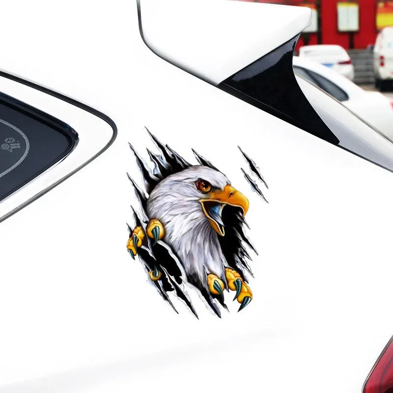 Auto Styling Kreative Lustige Tier Angry Eagle Cartoon Klebstoff PVC Wasserdichte Auto Körper Aufkleber Muster Vinyl – Detail 2
