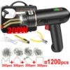 200W Cordless Plastic Welder Plastic Weld Kit with 4 Tpyes Hot Staples Plastic Welding Machine Tool 5.0Ah Rechargeable Battery 1