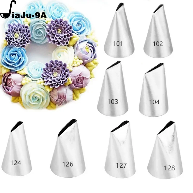 Piping Nozzle Creating Rose Petal Shape Decorating Icing Tip Baking Pastry Tools Bakeware #101 #102 #103 #104 cake decorating tip set,cake icing nozzles,baking nozzle set,cake decorating nozzle set