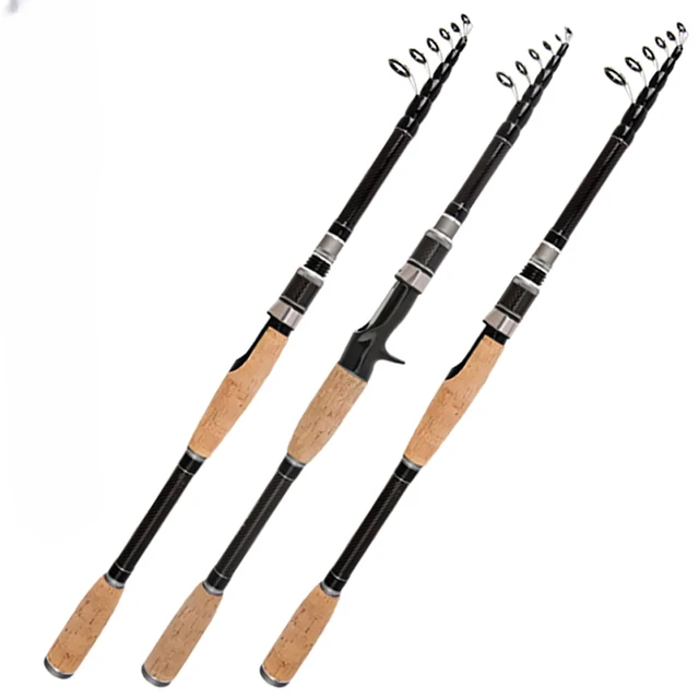 Spinning Rods Telescopic Fishing Lure Rod 1.8m 2.1m 2.4m Fast