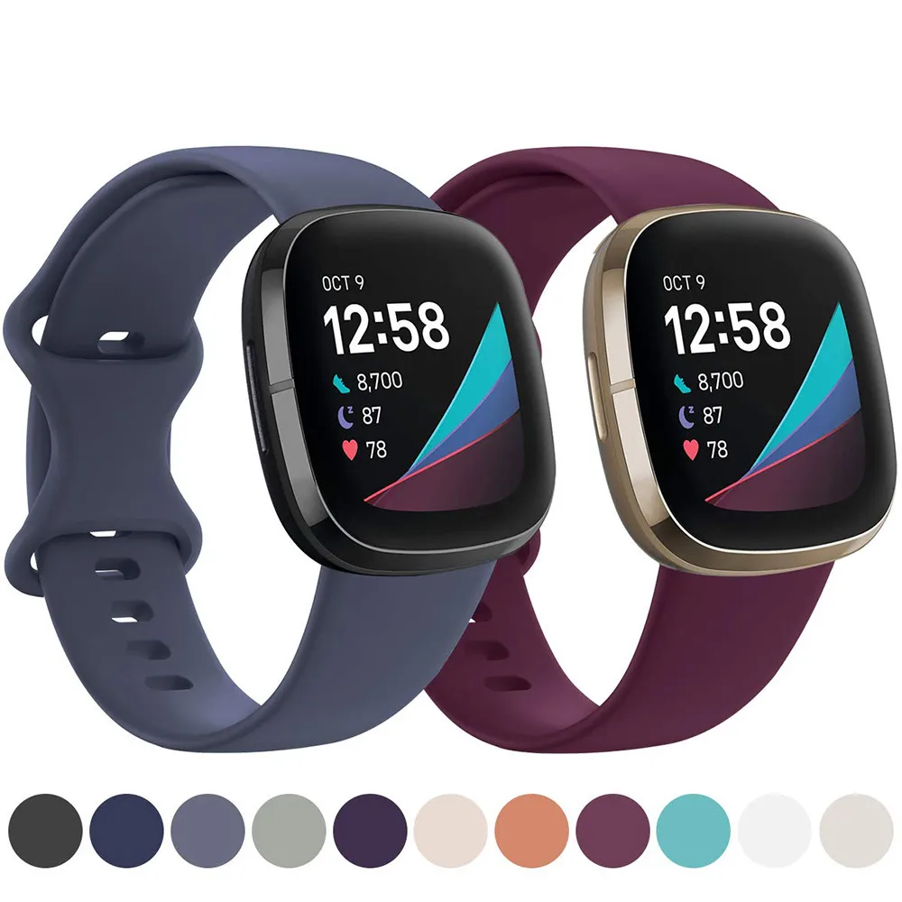 Soft Silicone Sport Strap for Smart Wristwatch Replacement Wristband