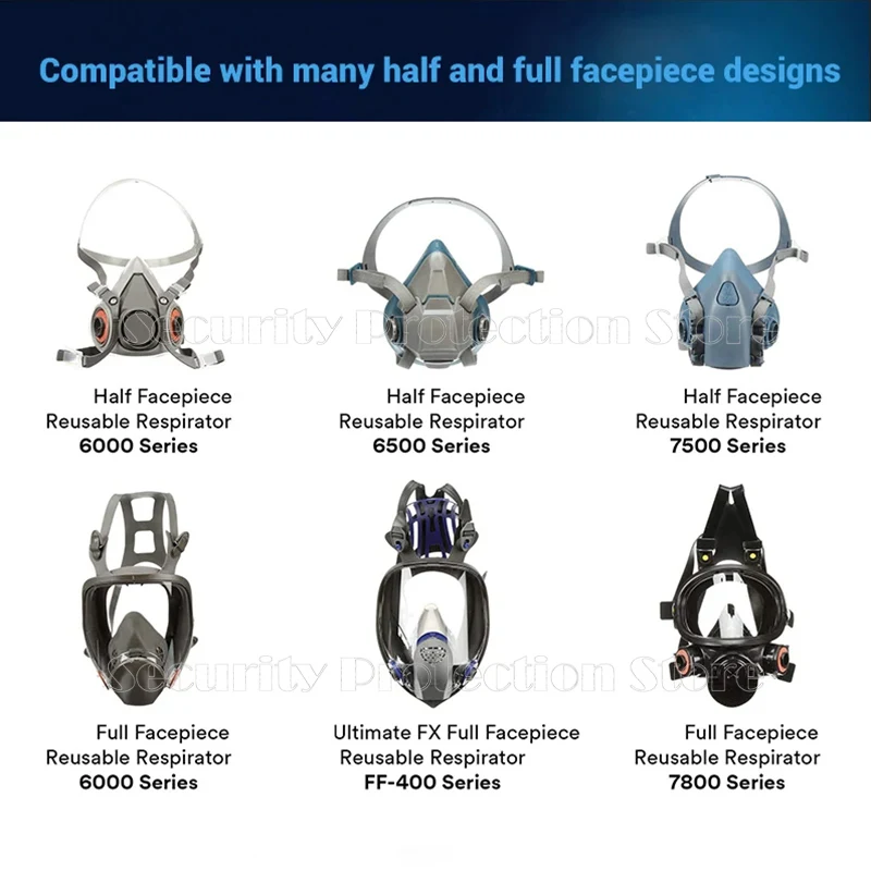 6001 Filtri Per Respiratore In Carbone Attivo Abito, Con 60 Filtri In - Foto 10