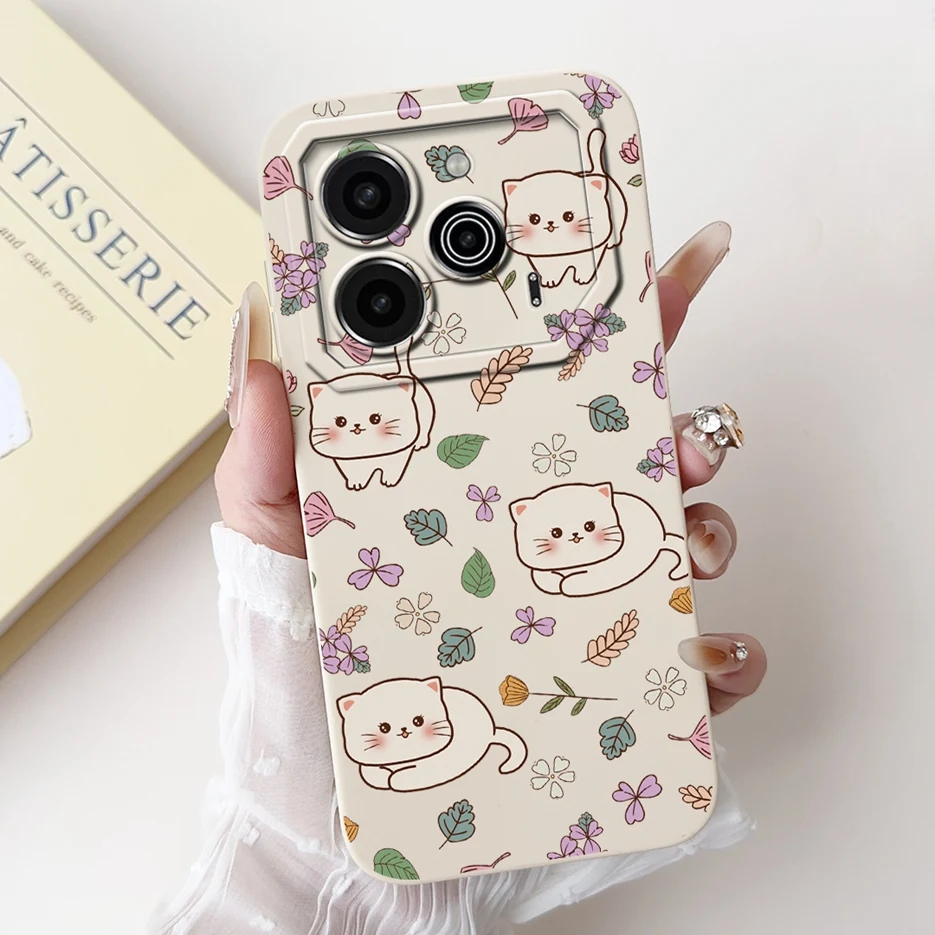 Cute Fashion Painted Soft TPU Phone Case - 6.78'' Cover with Bumper Protection