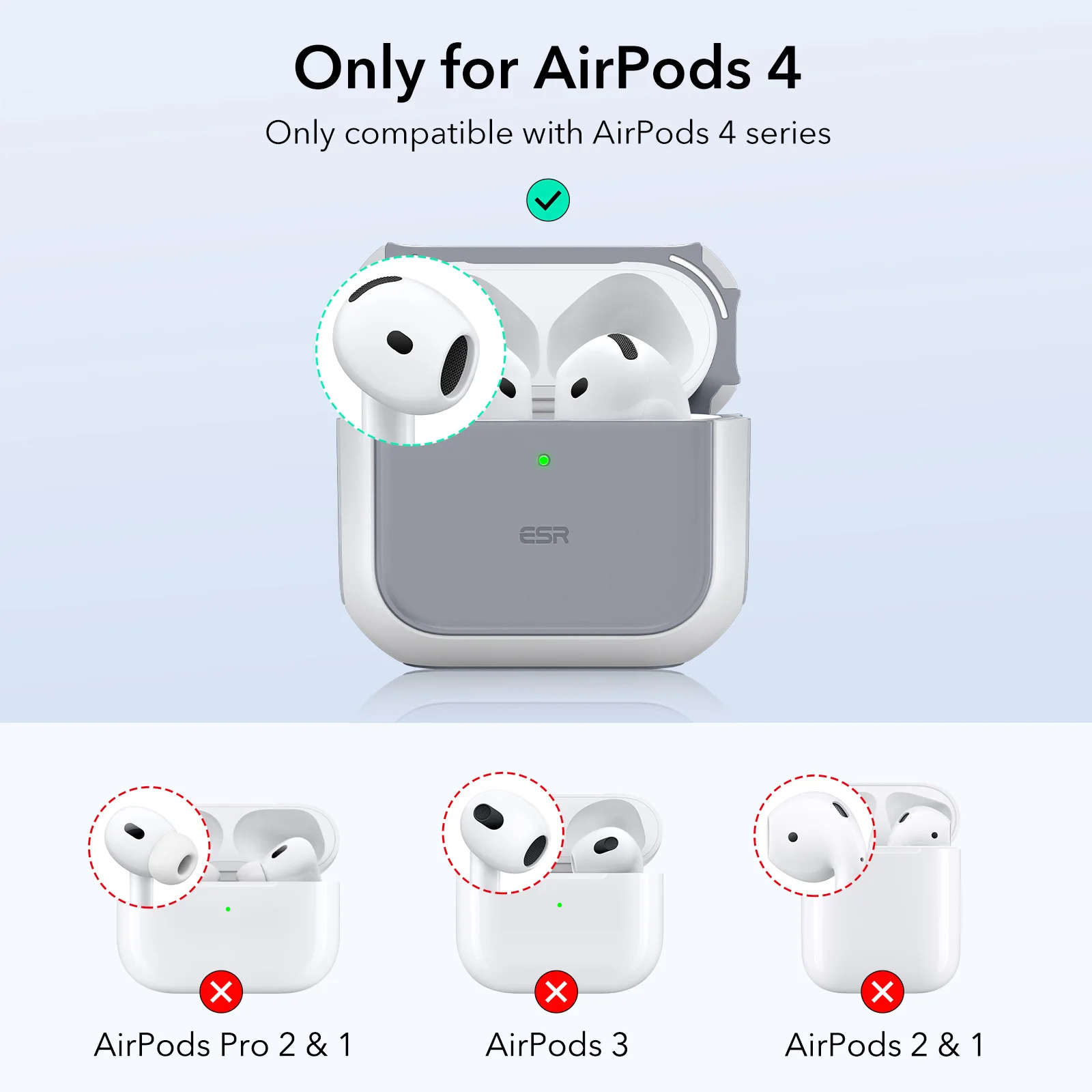 Wireless Charging Airpods Mini ESR For AirPods 4th Gen Case 2024