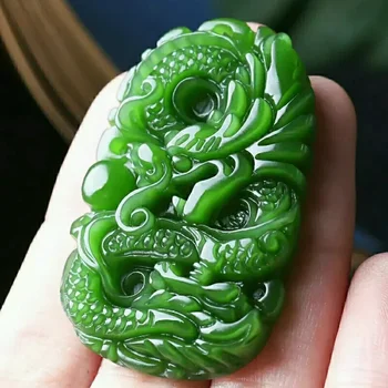 Hetian Jade Dragon Pendant 1