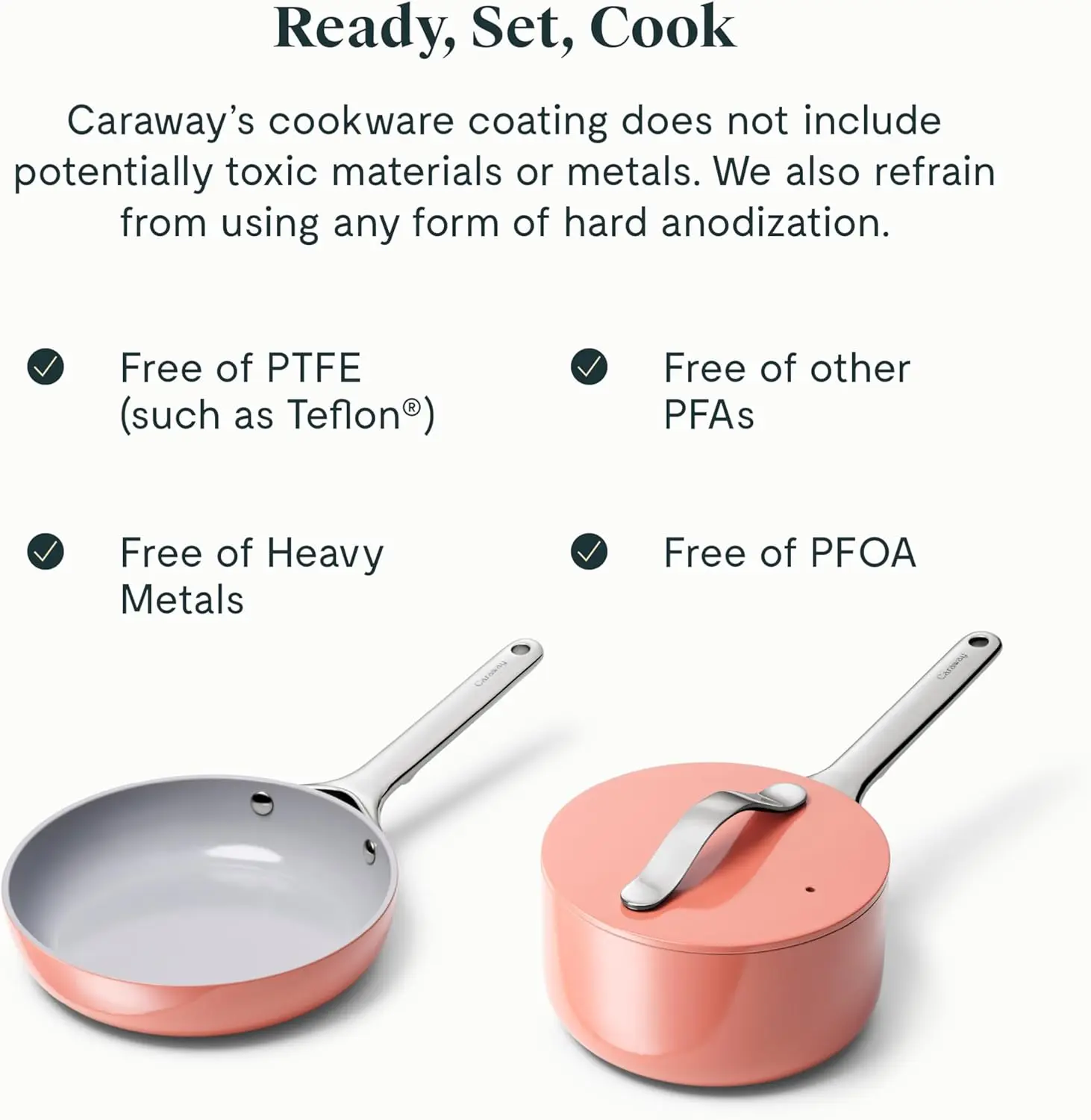 Non-Stick Ceramic Fry Pan (1.05 qt, 8") & Sauce Pan (1.75 qt) - Non Toxic 4