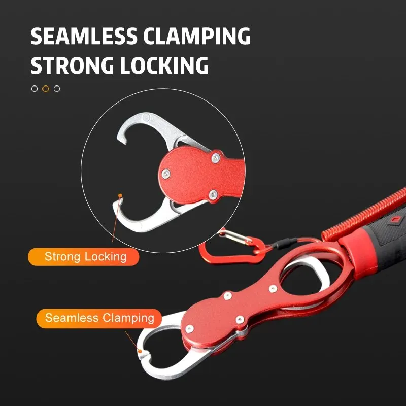 Portable Aluminum Fishing Lip Grip with Weight Scale