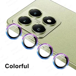 Enhanced Camera Protector with 9H Tempered Glass and Metal Ring - Premium Smartphone Case Accessory for Mi14TP 5G (Colorful 03)
