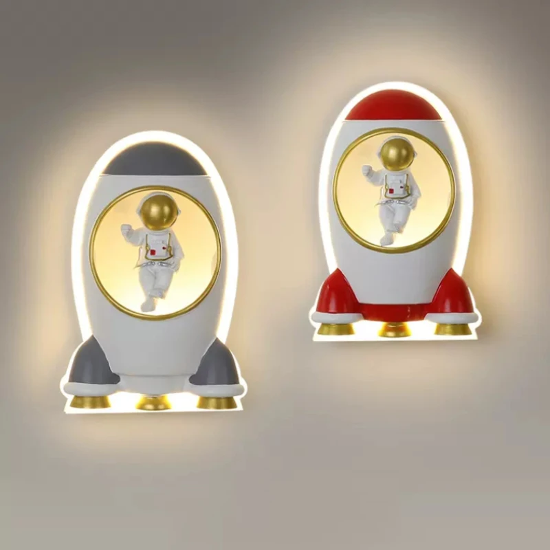 creative-astronaut-children's-wall-lamps-space-rocket-lamp-simple-modern-baby-room-little-boy-girl-bedroom-bedside-wall-lights