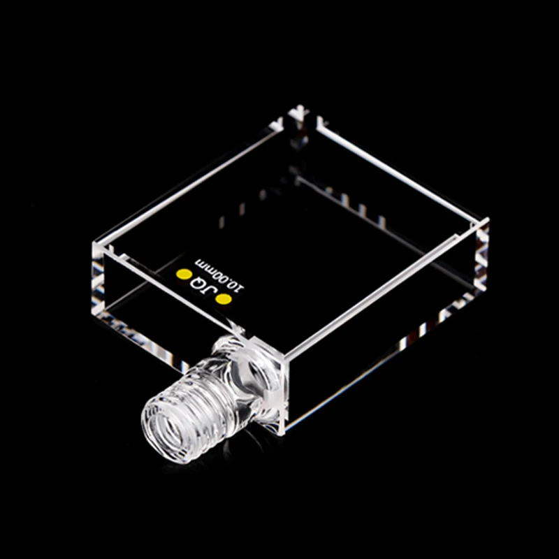 나사 캡이 있는 석영 큐벳 셀, 6 방향 조명, 10mm, 32mm, 11ml