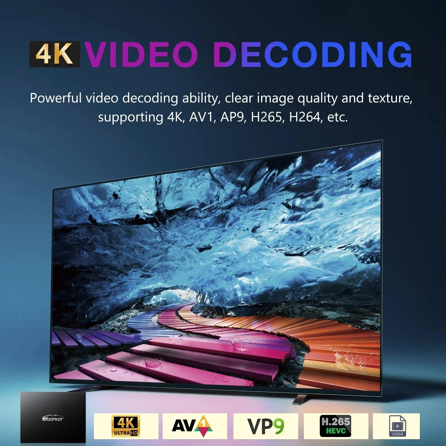 KW2 Android 14 TV Box Amlogic S905W2 4K Video 4GB 32G 64G Dual Wifi Bluetooth 5.