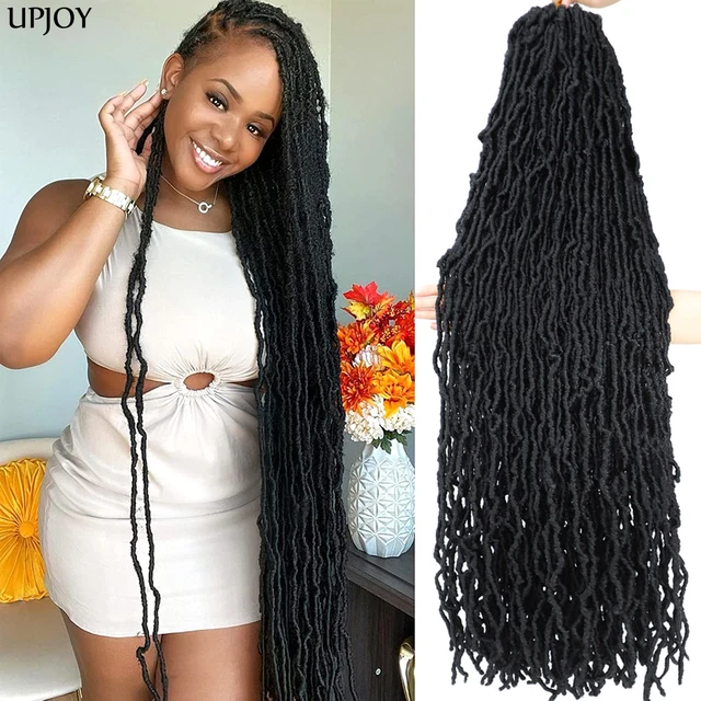 18 36 24 inch Faux Locs Crochet Hair tresse de cheveux Soft Locs Braiding  Hair Extensions For Black Women naturel Locs Hair - AliExpress