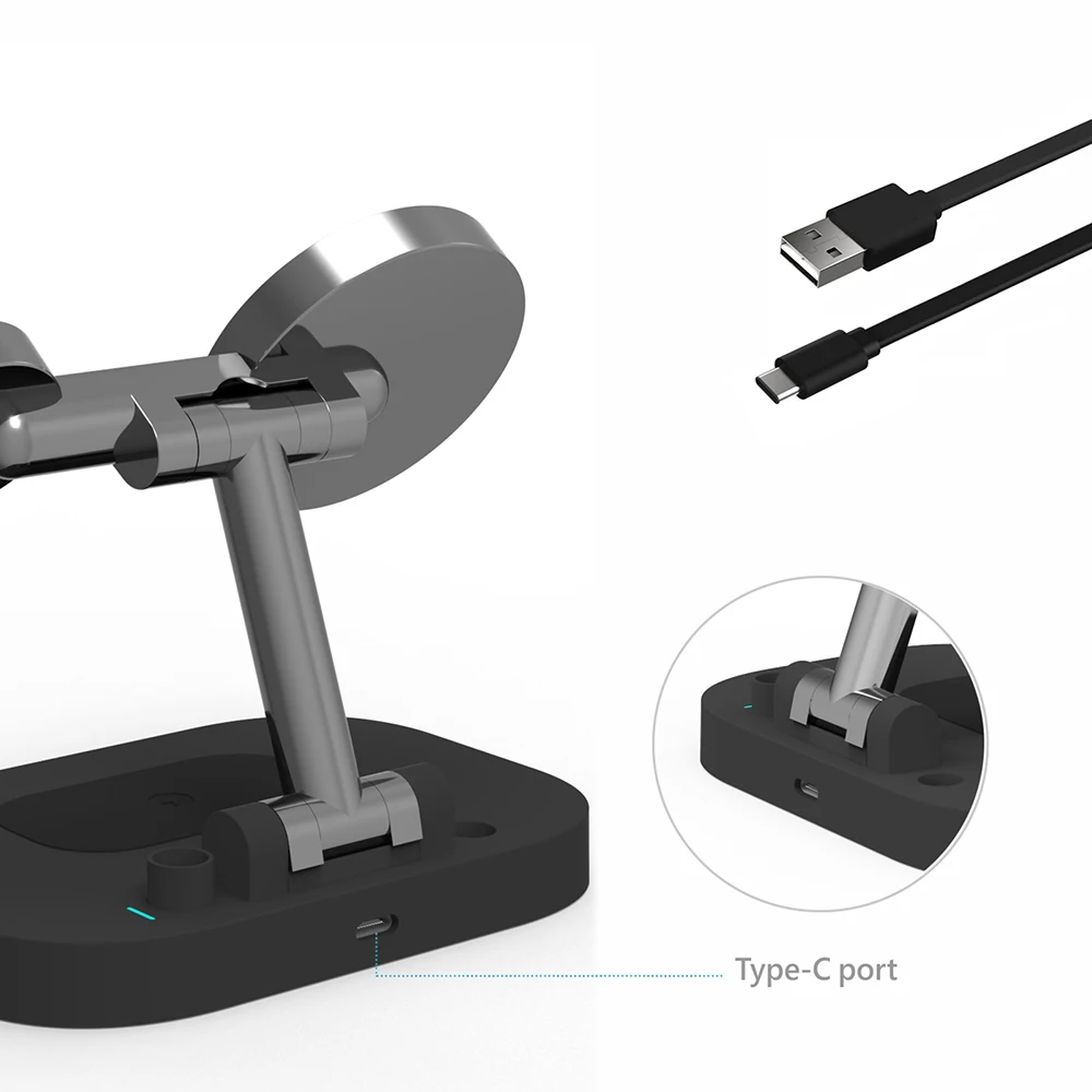 Fdgao Dobrável em Carregador sem Fio Magnético para Iphone 13 12 para Apple Assista se Airpods Pro Apple Lápis Carregador Titular 6 Computers & Electronics