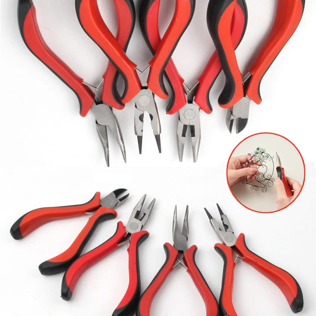 Small Pliers Jewelry Accessories Repair Making Round Nose Needle Nose Pliers  Handcraft Insulated Plier DIY Hand Tools - AliExpress