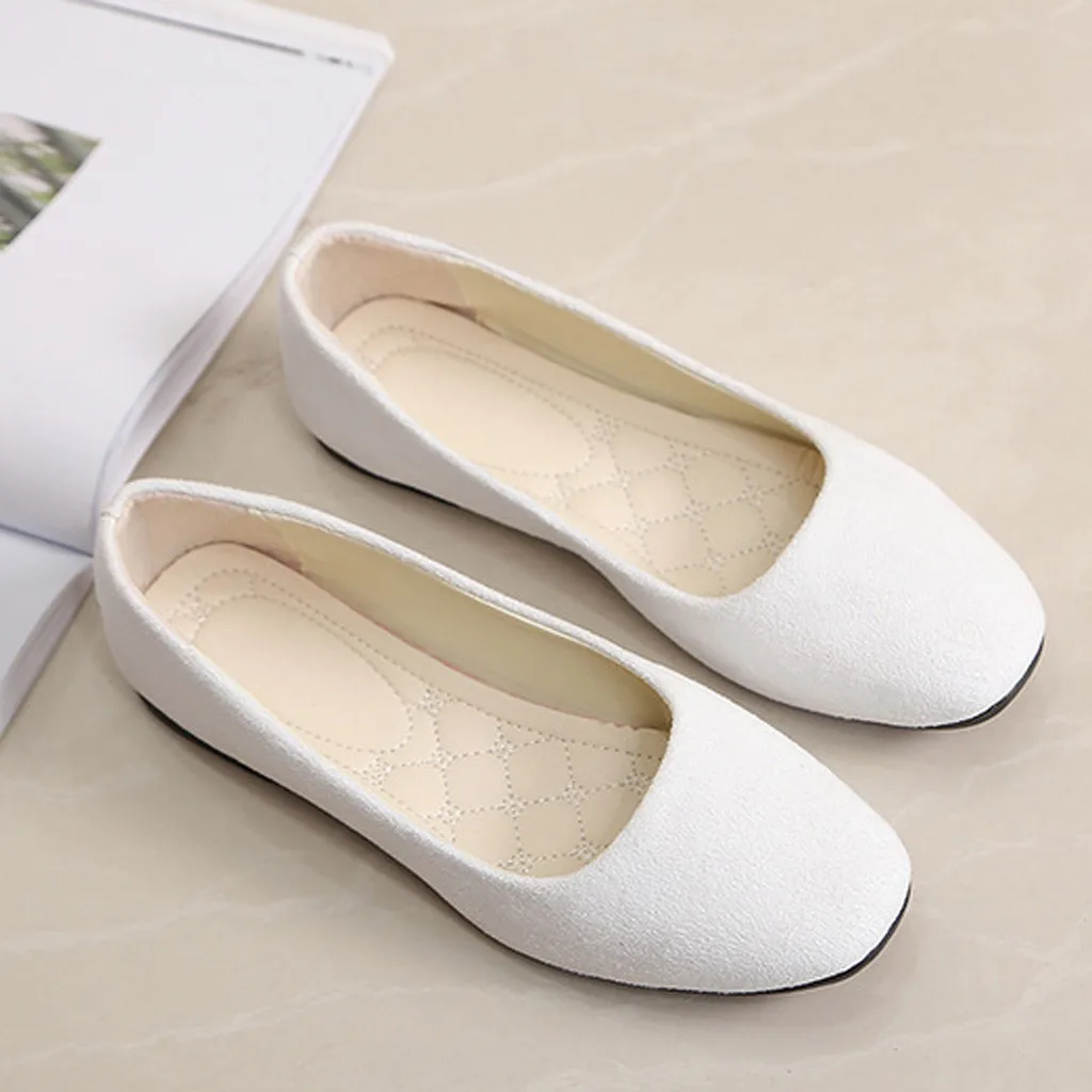 Women loafers women orthopedic shoes flat concise style party travel outdoor walking breathable casual round toe