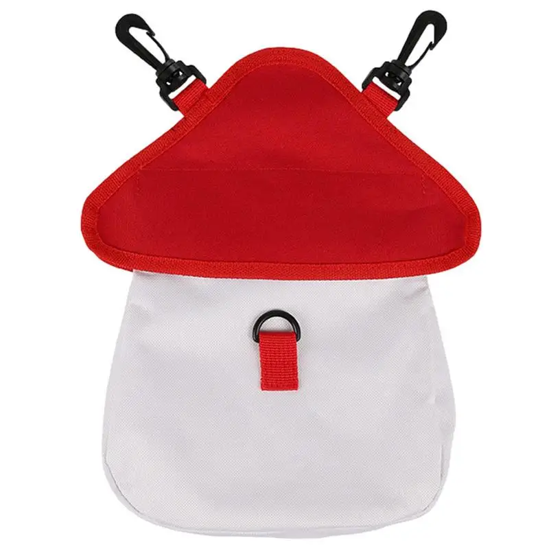Rabbit Hay Bag Mushroom Shaped Oxford Cloth Fabric Hanging Hay Feeder Bag Storage For Chinchilla Hamsters Rabbit Guinea