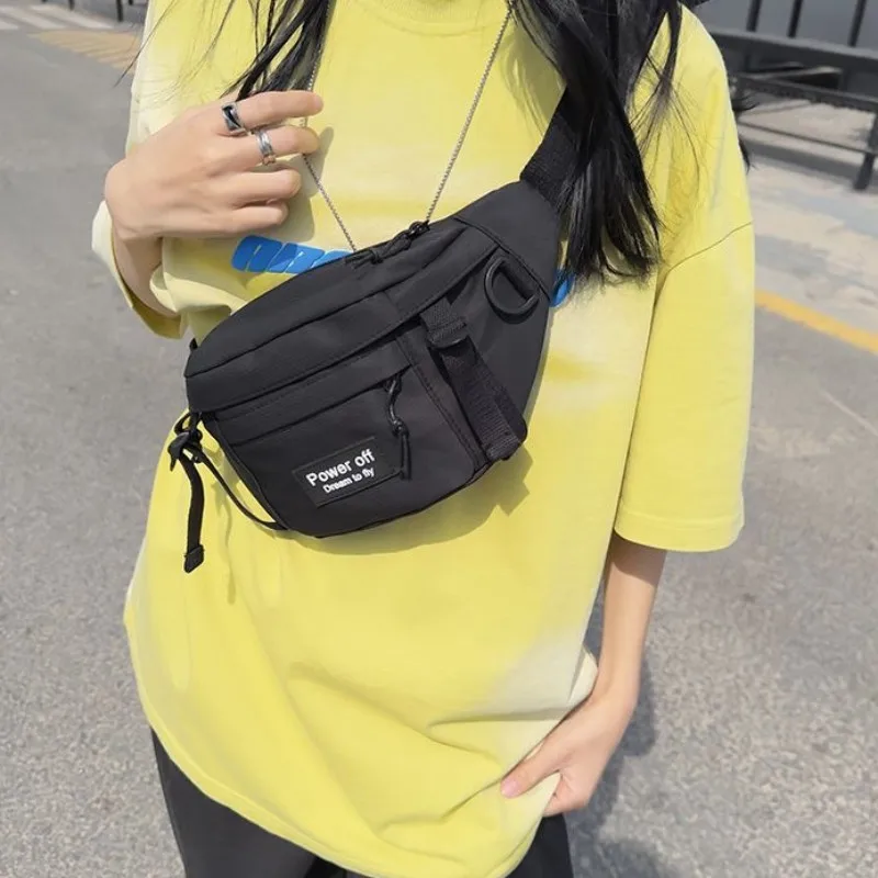 

Nylon Multifunction Messenger Bag Leisure Chest Bag High Quality Travel Crossbody Bag Unisex Large Capacity Outdoor Fitness Bag