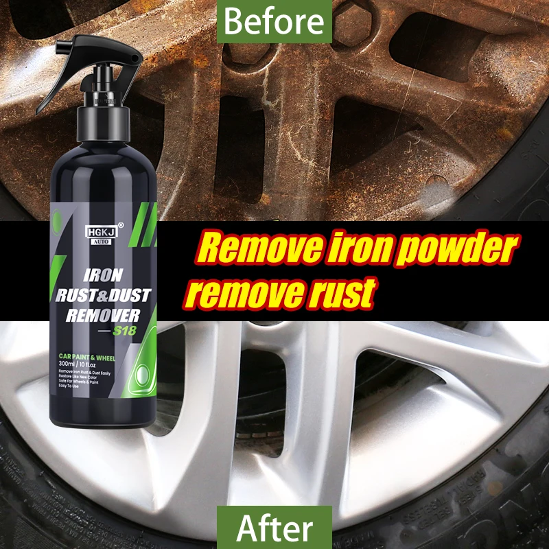 Car Paint & Wheel Iron Particles Powder Cleaning Super Rust & Dust Remover  Spray Metal Surface Multi-Purpose Cleaning HGKJ S18 - AliExpress